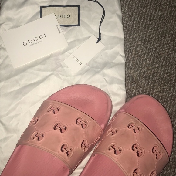 GUCCI SLIDES — womens 7 - Picture 2 of 4